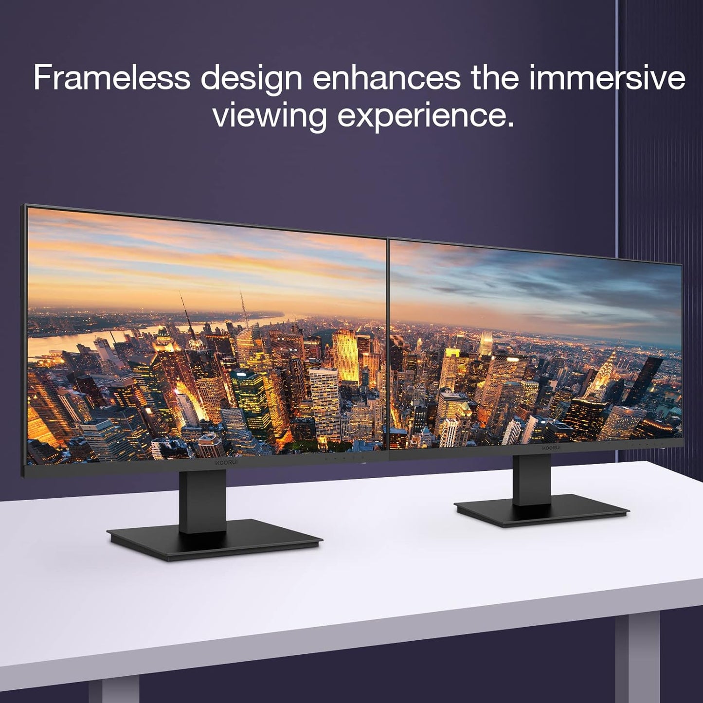 27 Inch FHD Monitor, Computer Monitor(1920x1080 75Hz, HDMI/VGA)