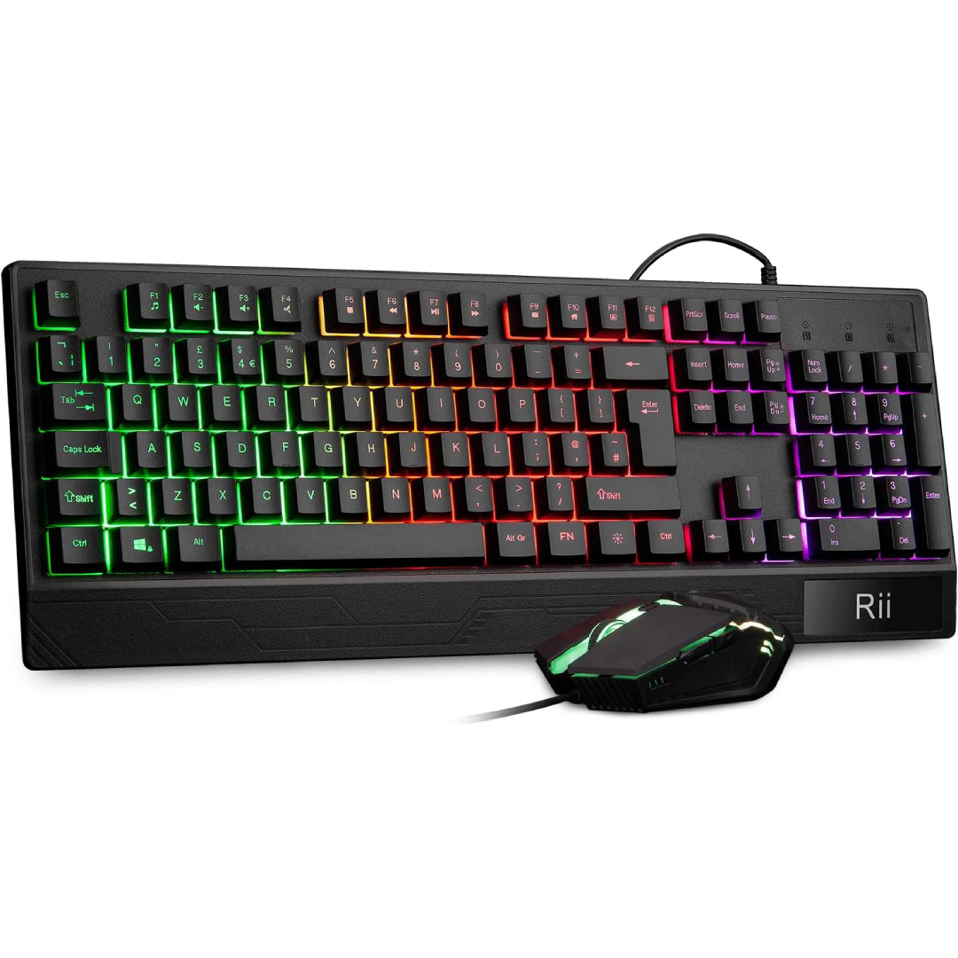 Full PC Setup Bundle - Raytracing RTX 4060 8GB - AMD Ryzen 5 5600, 24 inch Gaming Monitor, RGB Keyboard, Mouse, Headset