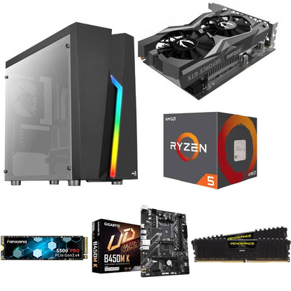 GeForce GTX 1660 6GB - AMD Ryzen 5 4500 3.6GHz - 16GB DDR4 - NVME SSD