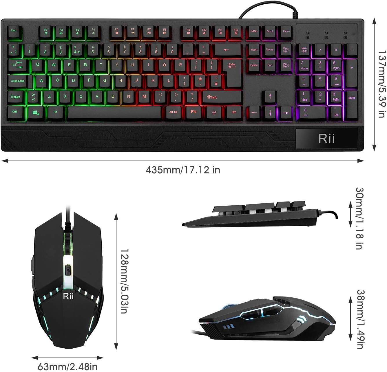 RGB Gaming Keyboard and Mouse Set